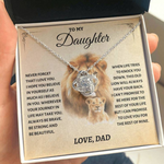 Load image into Gallery viewer, Daughter Gift- Believe In Yourself- 925 Sterling Silver Love Knot Necklace
