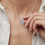 Load image into Gallery viewer, Tree of Life Sister on the Swing Necklace
