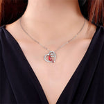 Load image into Gallery viewer, Cardinal Heart Pendant Necklace
