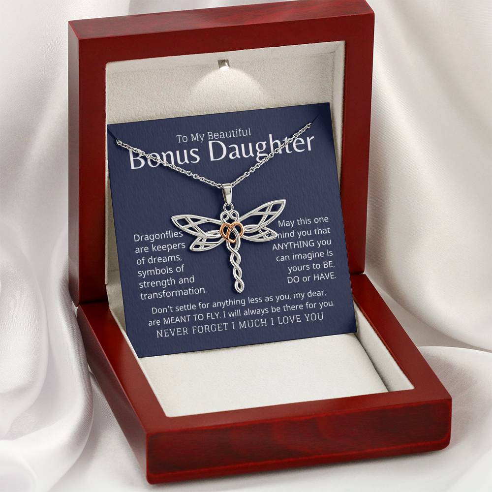 Bonus Daughter Meant To Fly Dragonfly Necklace