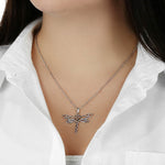 Load image into Gallery viewer, Bonus Daughter Meant To Fly Dragonfly Necklace
