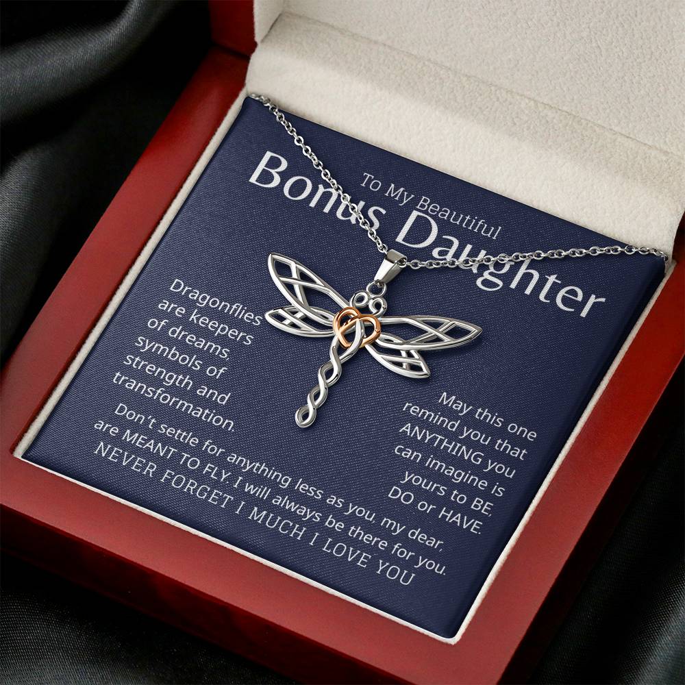 Bonus Daughter Meant To Fly Dragonfly Necklace