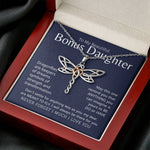 Load image into Gallery viewer, Bonus Daughter Meant To Fly Dragonfly Necklace
