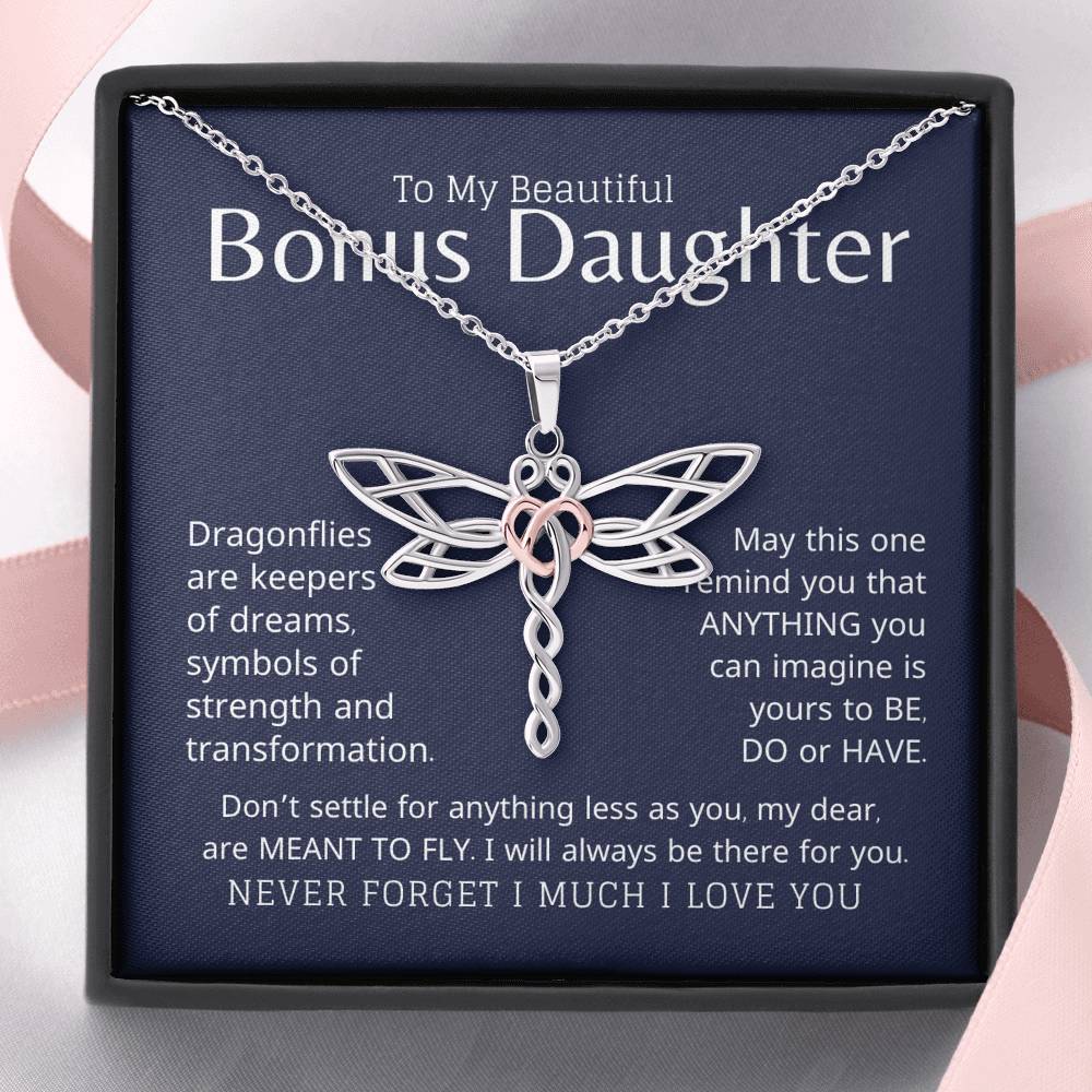 Bonus Daughter Meant To Fly Dragonfly Necklace