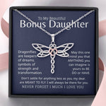 Load image into Gallery viewer, Bonus Daughter Meant To Fly Dragonfly Necklace
