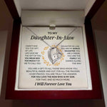 Load image into Gallery viewer, To my Daughter-In-Law - My Bonus Daughter - Forever Love Necklace
