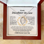 Load image into Gallery viewer, To my Daughter-In-Law - My Bonus Daughter - Forever Love Necklace
