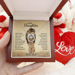 Load image into Gallery viewer, DAD TO DAUGHTER - PROUD LION - LOVE NECKLACE
