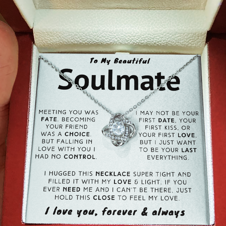 My Beautiful Soulmate Necklace - I Just Want To Be Your Last Everything