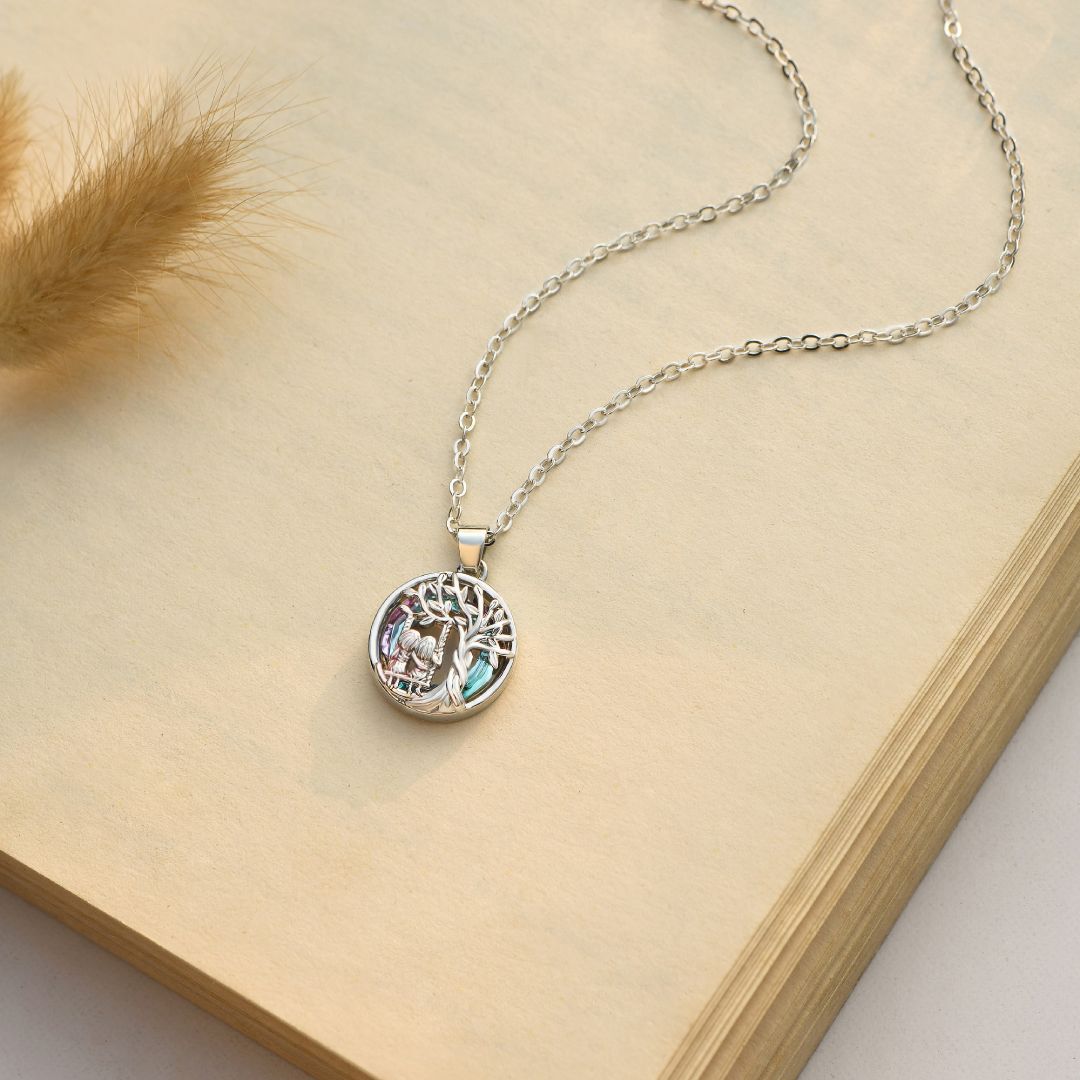 Tree of Life Sister on the Swing Necklace